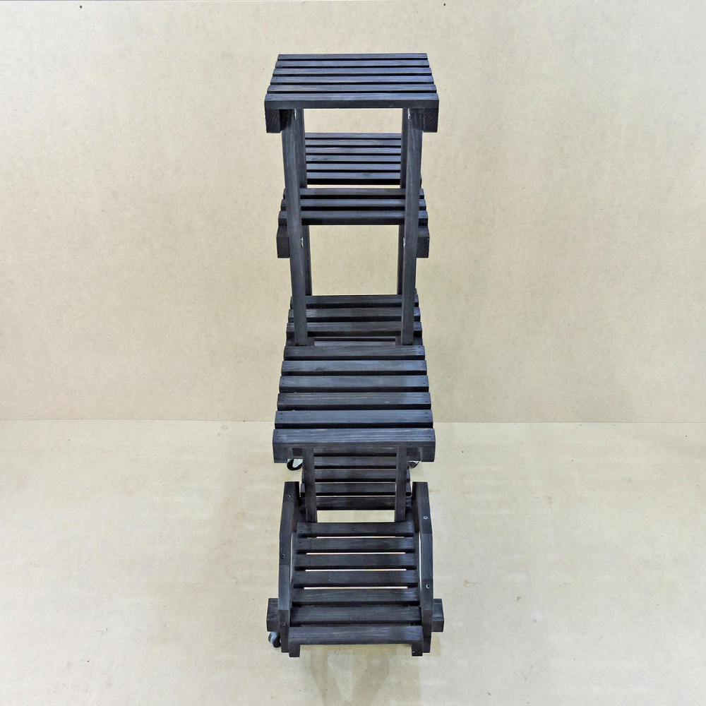 Підставка для квітів "Муліно" на коліщатках венге Миколаїв - фото 7