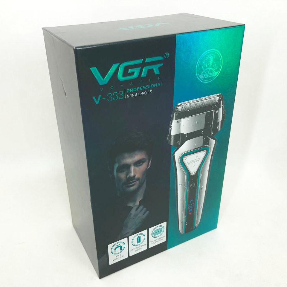 Электробритва портативная VGR V-333 шейвер для бритья бороды и усов с аккумулятором. Цвет: черный NG-52 Львов - изображение 10