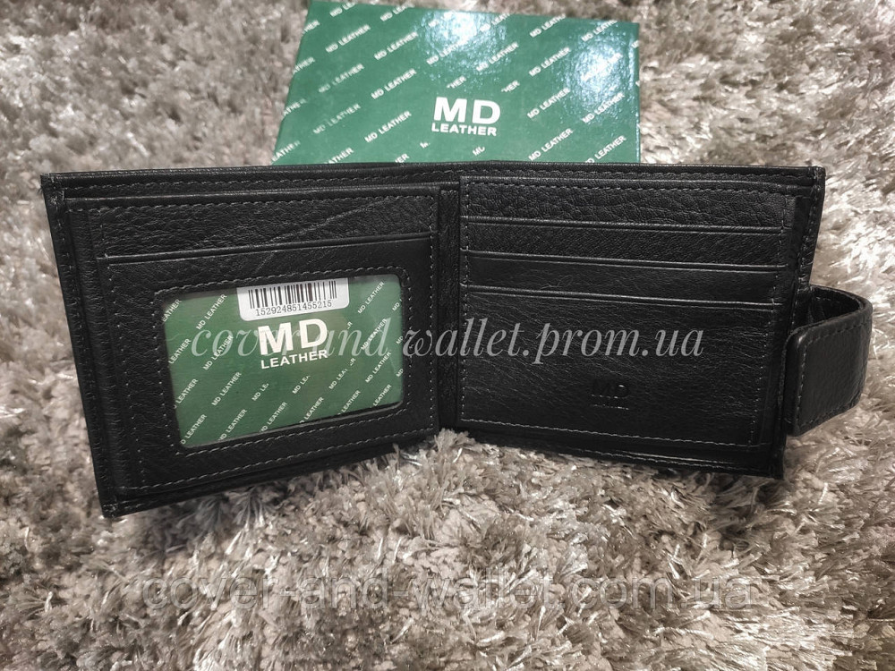 Шкіряний чоловічий гаманець на багато карток зі зручною монетницею Marco Coverna 122 Київ - фото 5