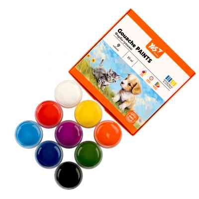 Гуашеві фарби Yes Orange Line 9 кольорів по 20 мл (230431) Вінниця