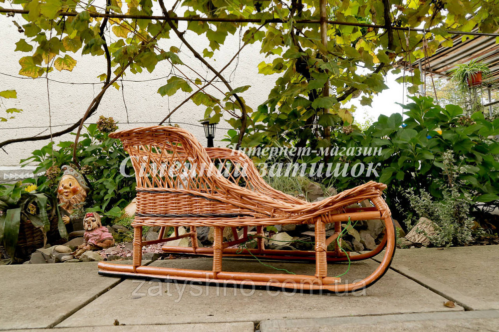 Санки плетеные кофейные из лозы Киев - изображение 2