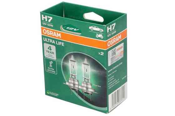 Комплект галогенових ламп OSRAM H7 64210ULT-2HB UltraLife 55W 12V PX26d (2 шт) Харків