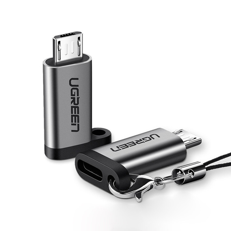 Перехідник-адаптер USB Type-C до microUSB Ugreen US282 (Сірий) Миколаїв - фото 1