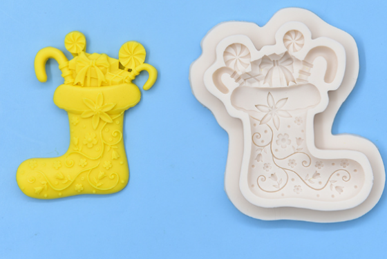 Молд новогодний из силикона 47 на 68 мм серый Киев