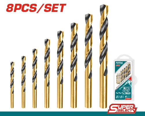 Набір свердел по металу TOTAL TACSD0801 (6906711) Київ - фото 1