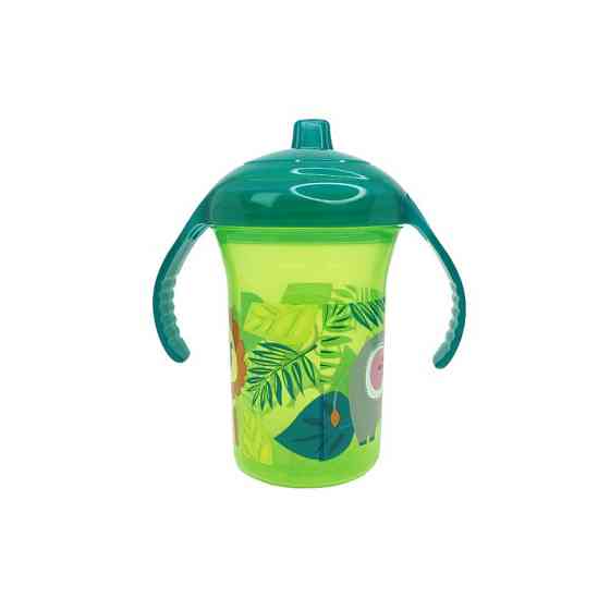 Пляшечка пластикова з ручками "Мавпа" MGZ-0323(Green) 250 мл Вінниця