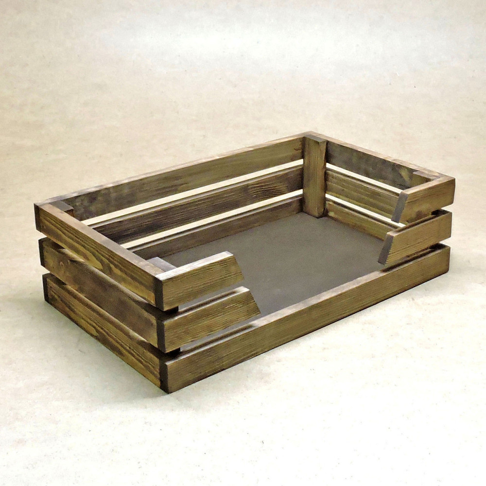 Лежак деревянный для собаки 