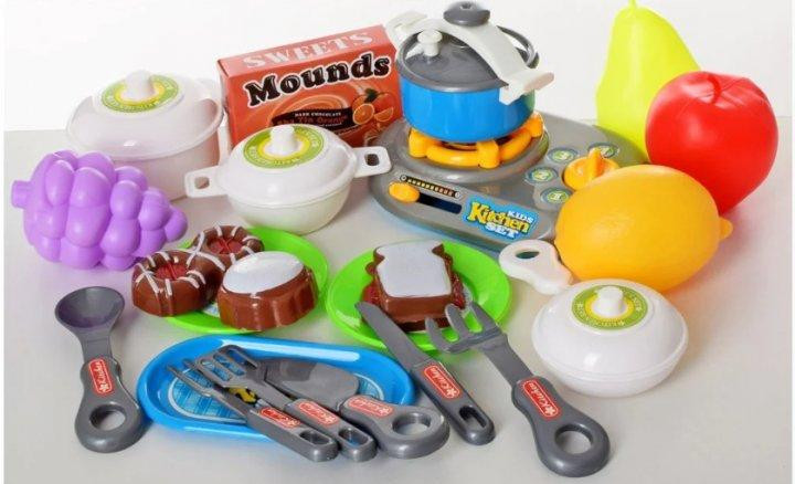 Набір іграшковий посуд плита тріскачка посуд продукти (8702-03) Чернигов - изображение 1