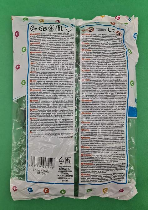 Надувні кулі пастель зелений 10" (25 см) Gemar 100 шт (1 пач.) Харків - фото 3