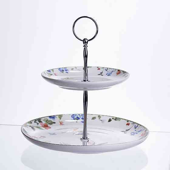 Етажерка Garden Rabbits порцелянова для фруктів та десертів 23*24 см HP-7323-6 Коломия