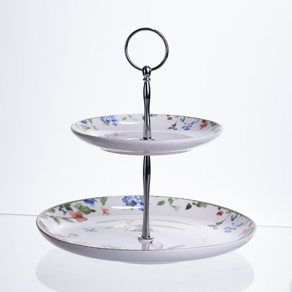 Етажерка Garden Rabbits порцелянова для фруктів та десертів 23*24 см HP-7323-6 Коломия - фото 1