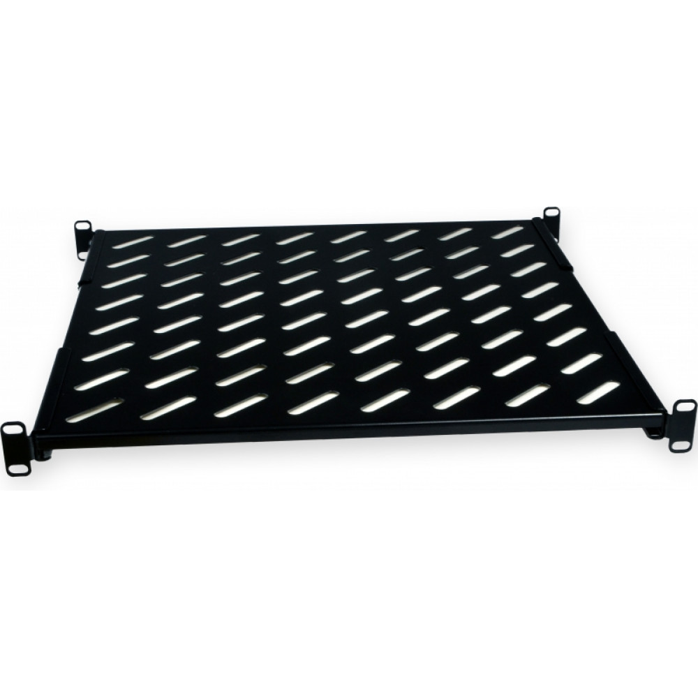 Полиця з чотирма точками кріплення CMS UA-SH4-450B 19" 1U 450 мм чорна Київ - фото 3