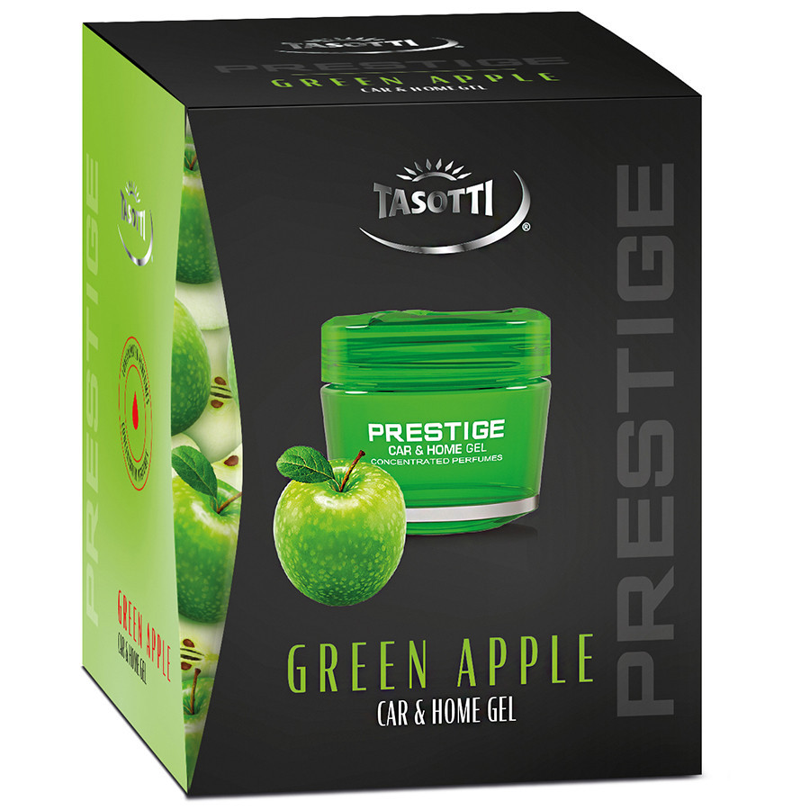 Ароматизатор для авто гелевий "Gel Prestige" Green Apple (Зелене яблуко) 50мл Tasotti Київ - фото 1