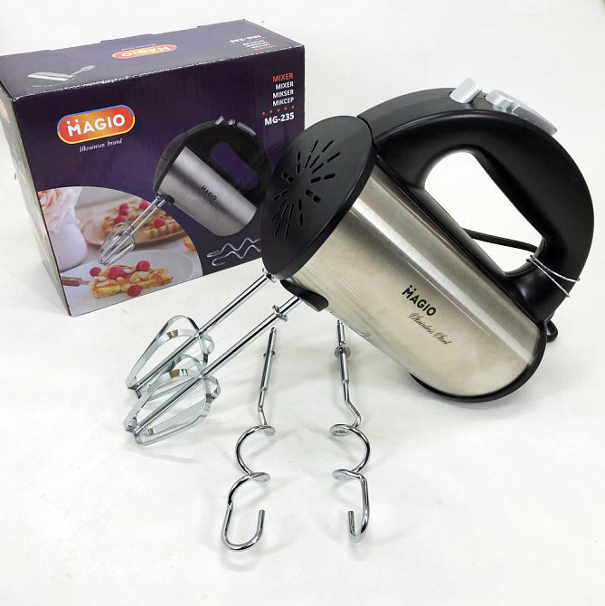 Міксер для їжі MAGIO, Хороший міксер для крему, Міксер змішування соусів Ручний з насадками MN-47 Івано-Франківськ - фото 10