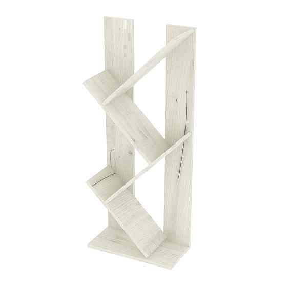 Полка для книг ПК-1, Дуб Крафт Білий, 440/216/1070 Львов