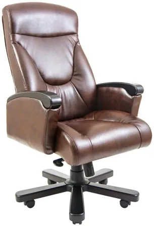 Офісне Крісло Керівника Richman Boss Madras Kashtan Wood М3 MultiBlock Коричневий Київ