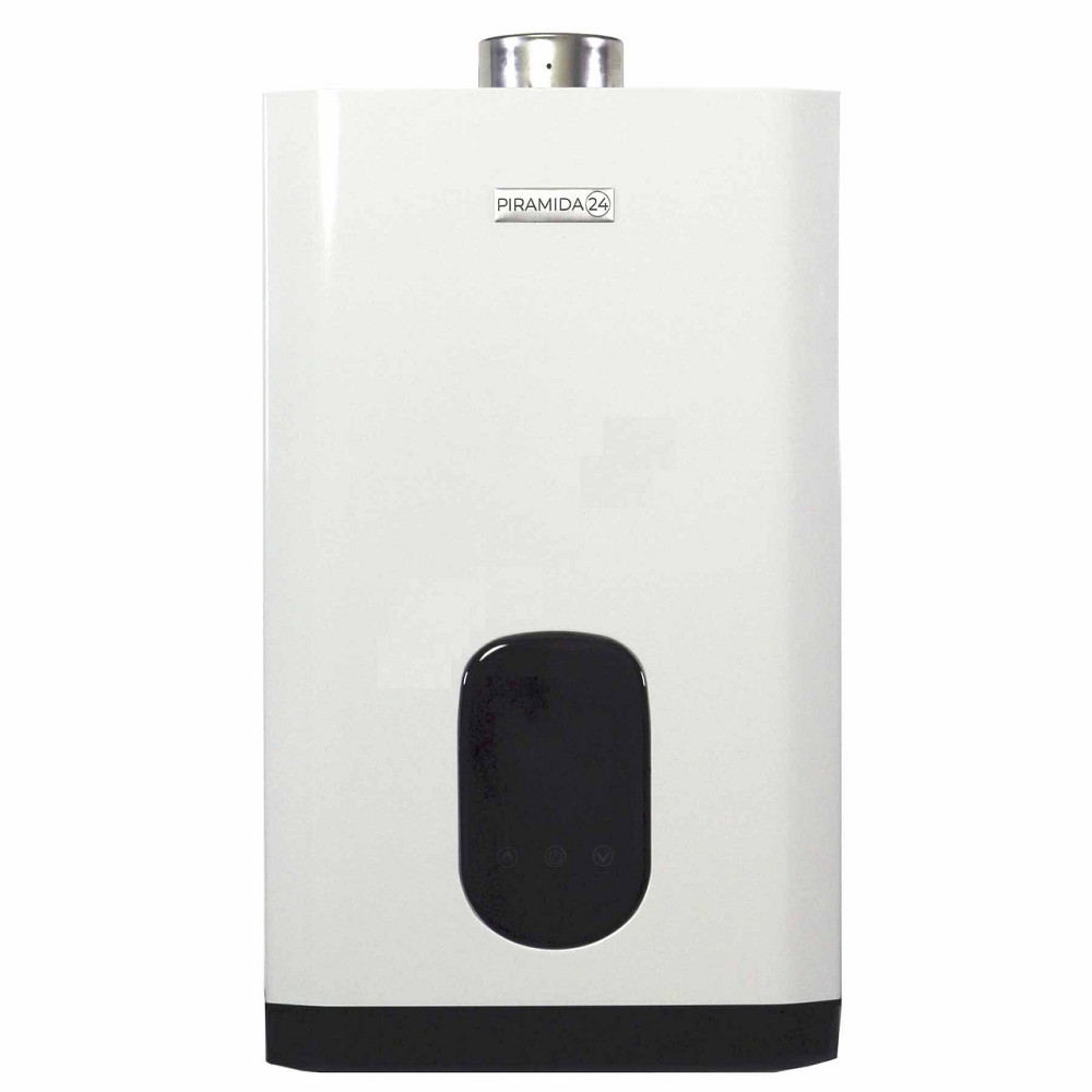 Газовая колонка турбированная Piramida 24 PG-24D проточный водонагреватель турбо с закрытой камерой 12 л/мин дымоход в комплекте Тернополь - изображение 1
