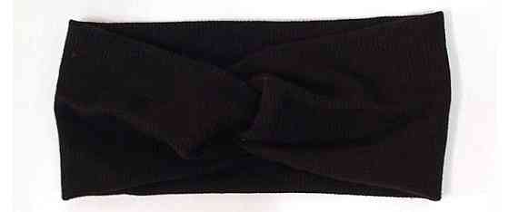Повязка женская модная черная Киев