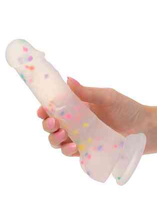 Фалоімітатор з рідкого силікону CalExotics Studs Dildo, різнокольоровий, 17,7 × 3,8 см Sex Aura Київ