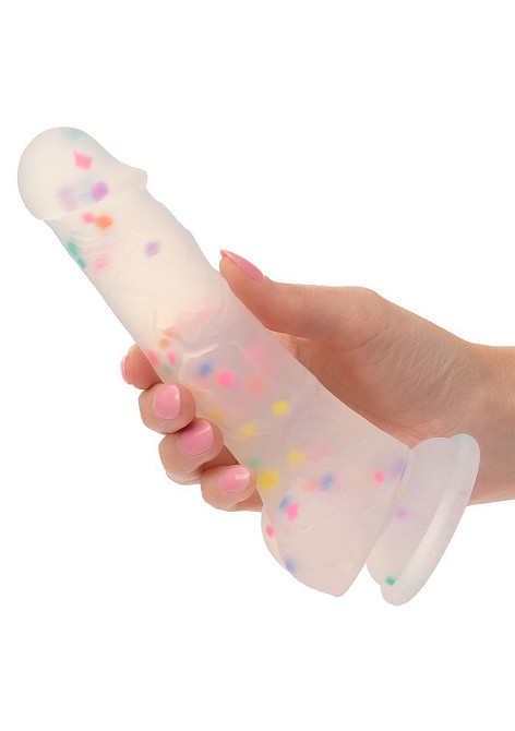 Фаллоимитатор из жидкого силикона CalExotics Studs Dildo, разноцветный, 17,7 × 3,8 см Sex Aura Киев - изображение 4