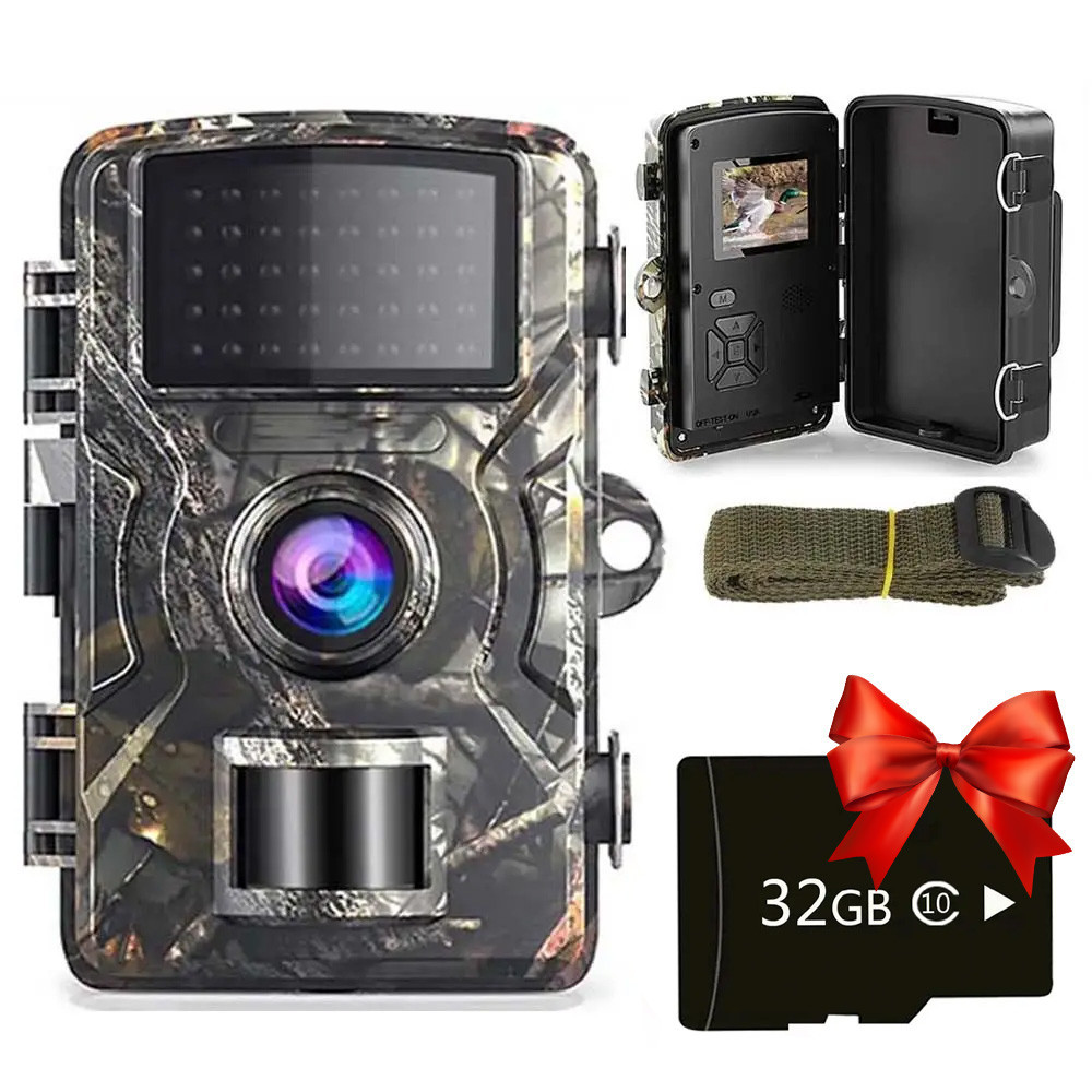 Фотоловушка с датчиком движения 16Мп, DL-001 + Подарок Карта памяти 32GB / Боди камера / Охотничья камера Киев - изображение 1