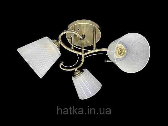 Люстра потолочная на 3 плафона 7051C/3 Бронза Киев