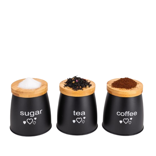 Набір ємностей для сипучих продуктів 3шт 7,8*11,2*11см KAMILLE 1129 Житомир - фото 1