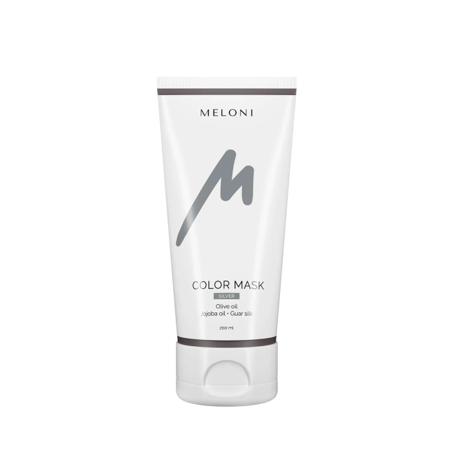 Тонуюча маска для волосся Попелястий Color Mask Silver Meloni 200 мл Вінниця - фото 1