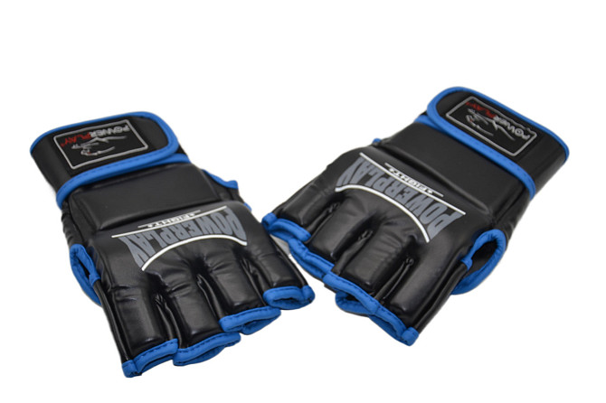 Рукавиці для MMA PowerPlay 3058 Чорно-Сині XL Кам'янське - фото 10