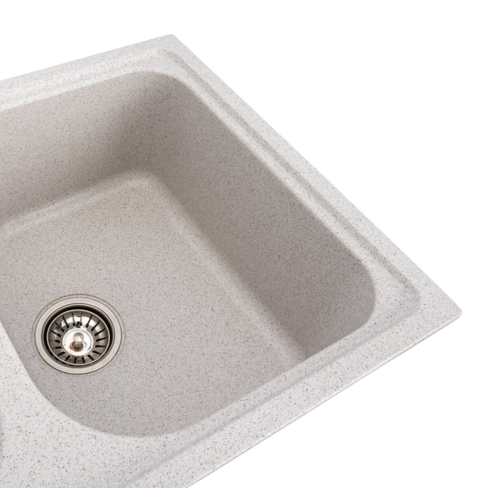 VALESO Гранітна мийка для кухні VALESO EQUATORIA 7950 матова Топаз Київ - фото 4