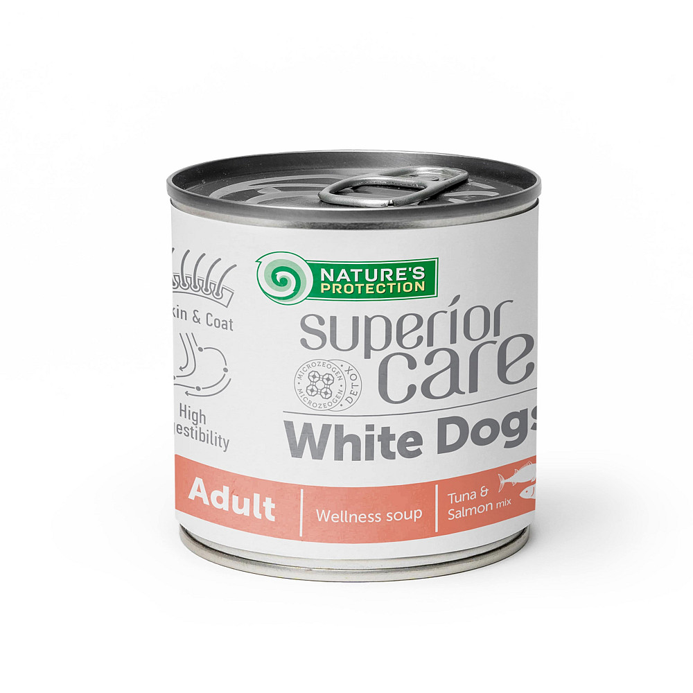 Nature's Protection Superior Care White Gogs Adult Soup Tuna & Salmon Суп для собак з білим забарвленням з тунцем і лососем, 140 мл Киев - изображение 1