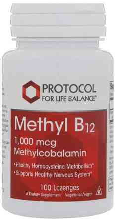 Метил В12 Protocol for Life Balance Methyl B12 1000 мкг 100 таб Київ