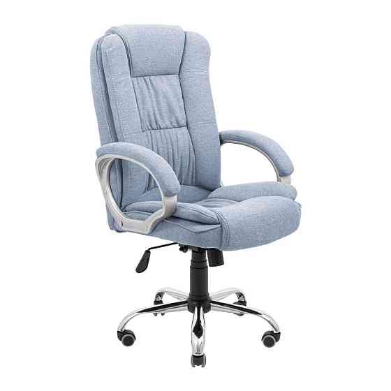 Офисное кресло руководителя Richman California Хром M1 Tilt Голубой Днепр
