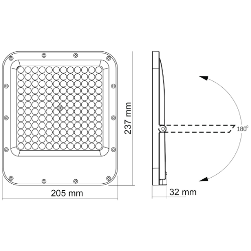 LED Прожектор 100 W 5000 К 220 VL-F2-1005G Videx Житомир - фото 8