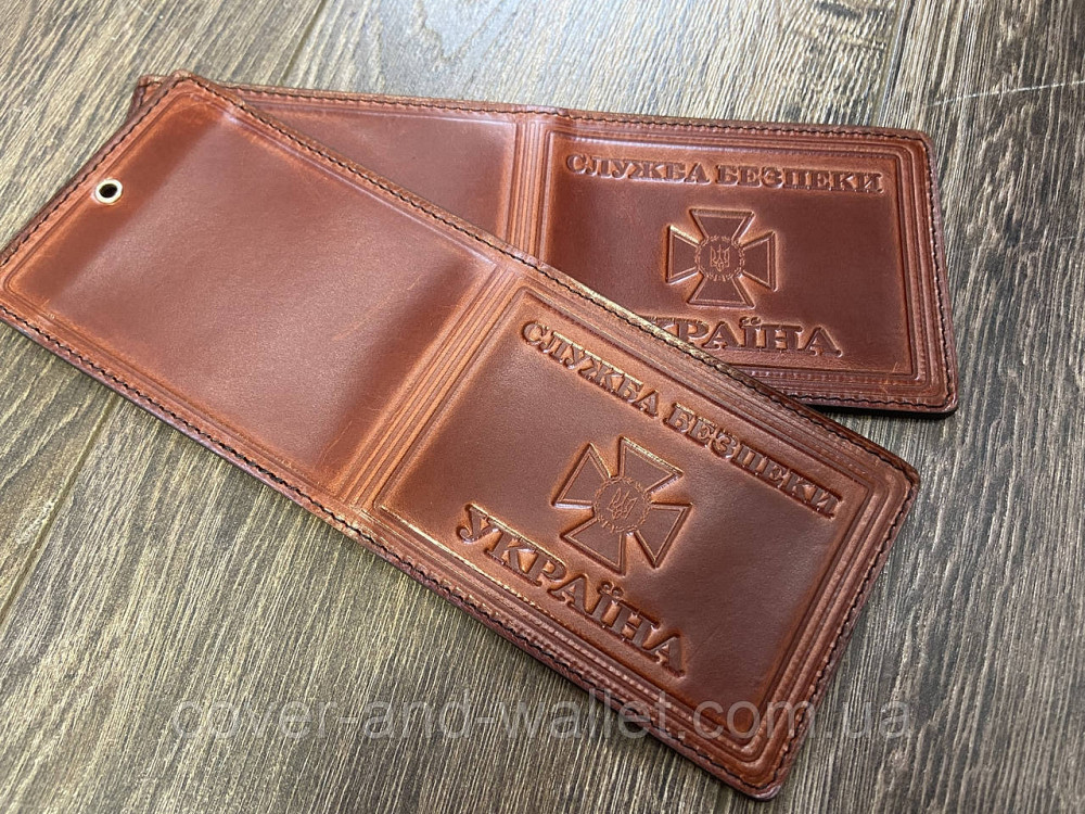 Обложка кожаная на удостоверение 