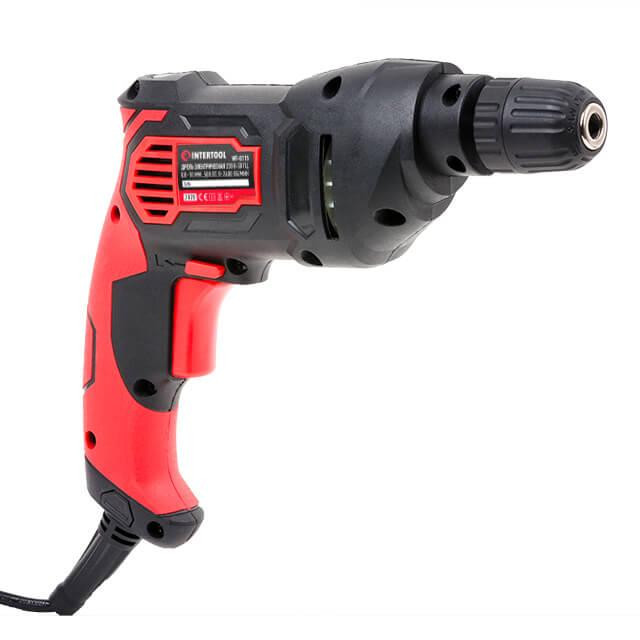 Дриль електричний, 0,5 кВт, 0-2400 об/хв, 0,8-10 мм, швидкозатискний патрон, реверс INTERTOOL WT-0115 Киев - изображение 11