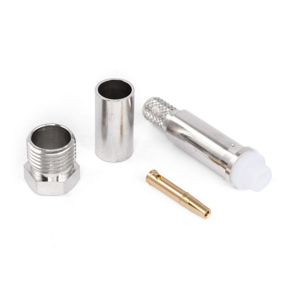 Гнездо FME под кабель (RG-58), обжимное, латунь Полтава - фото 1