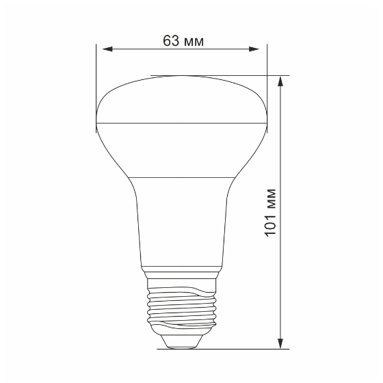 Лампа R63е 9W E27 4100К 220V LED Videx Житомир