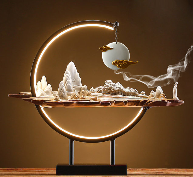 Декоративная LED лампа, подставка для благовоний, светильник 2в1!! ЛУНА Кременчуг - изображение 1