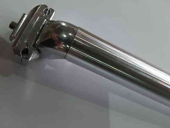 Подседельный штырь велосипеда (глагол) (L-27 см, D-30, см) (алюминий, белый) (+крепление хром) Мукачево