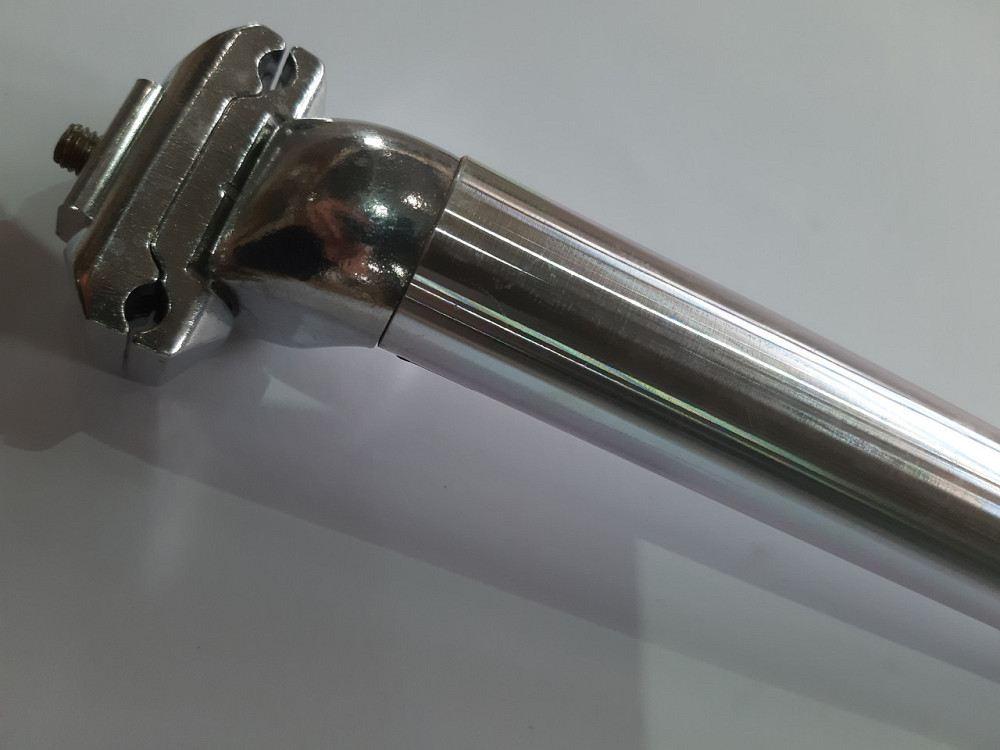 Подседельный штырь велосипеда (глагол) (L-27 см, D-30, см) (алюминий, белый) (+крепление хром) Мукачево - изображение 1