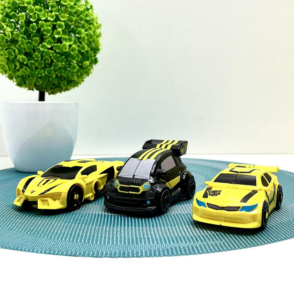 Трансформер Спорткар 3в1 висота 20см робот + машина в коробці Жовтий (Q1914) Чернігів - фото 2