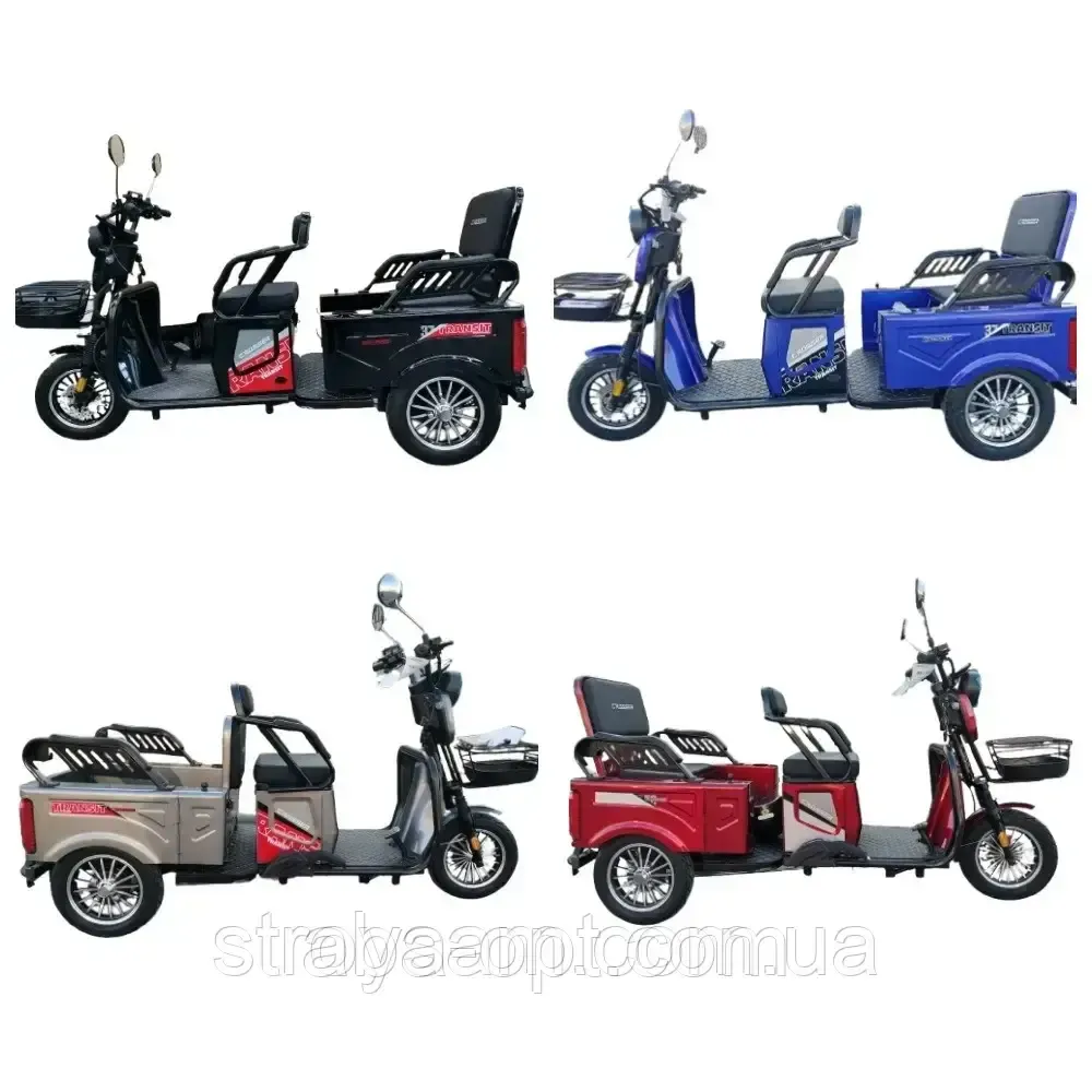 Електротрицикл з кузовом CROSSER S TR-5 1000W-72V-24Ah шини 10"/10" купити дешево в Україні Одеса - фото 3