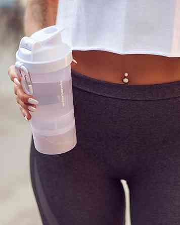 Шейкер спортивний SmartShake Original2GO 600ml Pure White Каменское