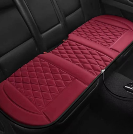 Накидка для автомобільного сидіння з підігрівом на задній ряд універсальна в машину від прикурювача 12В, бордовий Кам'янець-Подільський