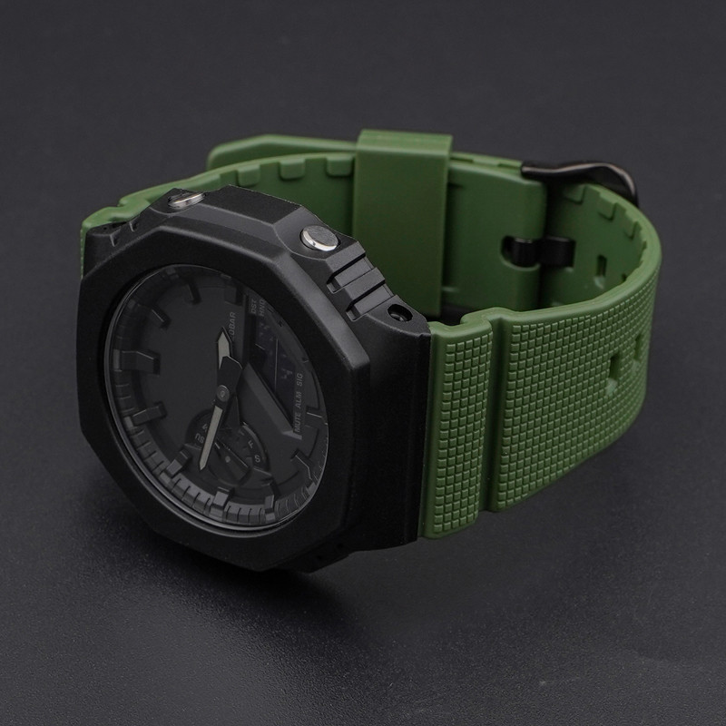Ремешок для Casio G-Shock GM-2100 B Army Green BK SBR Киев - изображение 5