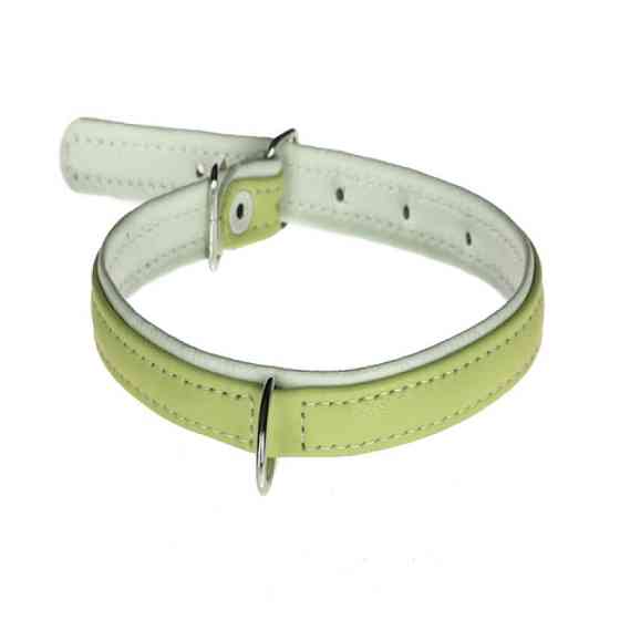 Нашийник 1593 15мм "Люкс" 2-х стор. Салатовий Вінниця