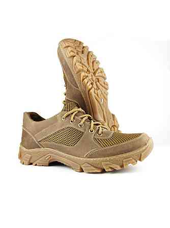 Тактические летние кроссовки коричневые – мужские армейские кроссовки для ВСУ, дышащие, крепкие, удобные Львов