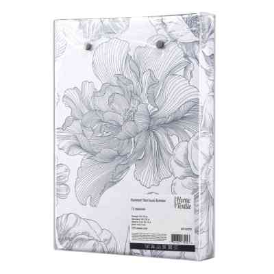 Постельное белье Ardesto Gloria сатин пионы, синий полуторный евро 160х220 (ART1622PD) Винница