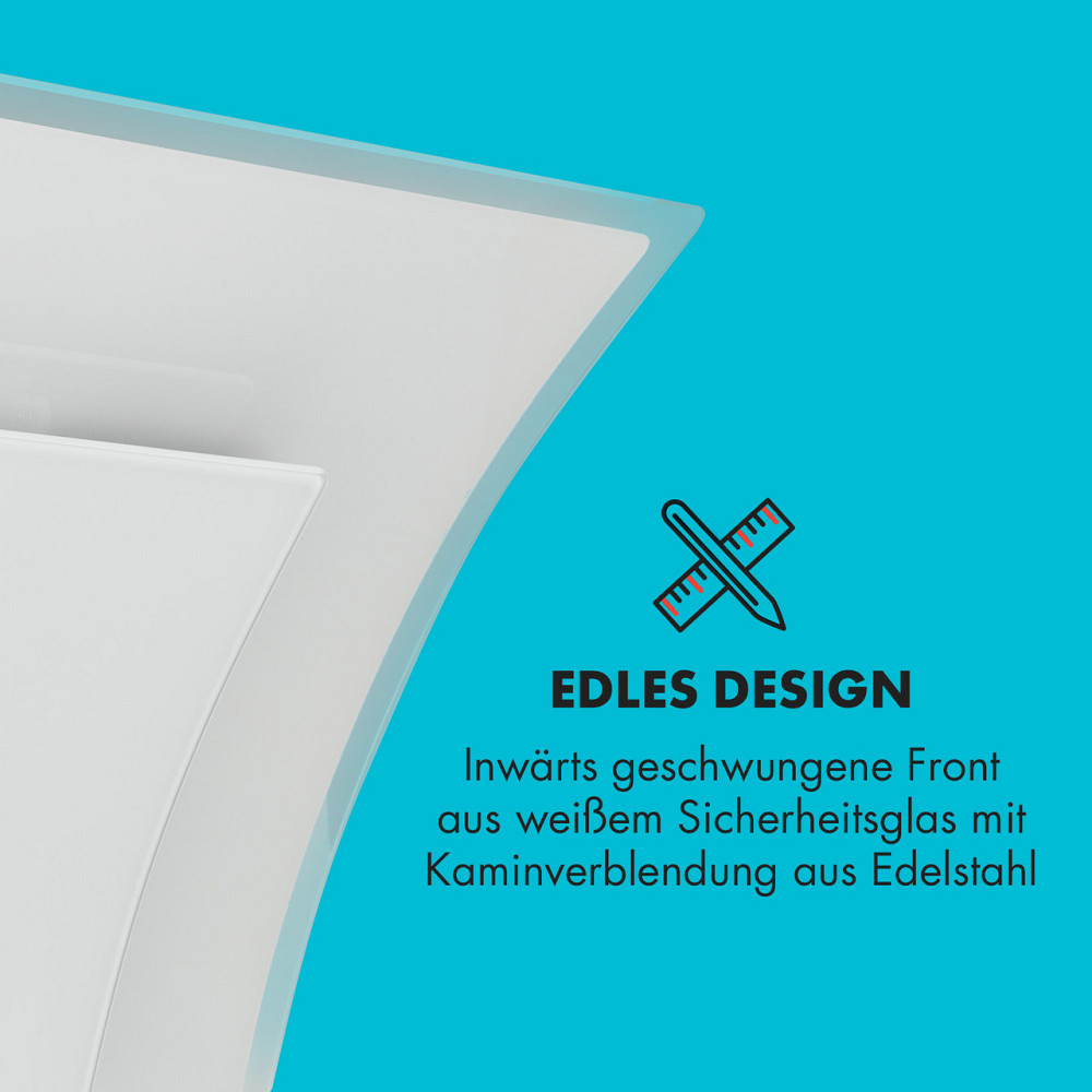 Вытяжка Sabia 90 90см 600м³/ч Светодиоды 3 уровня мощности белый белый (Германия, читать описание) Ровно - изображение 10